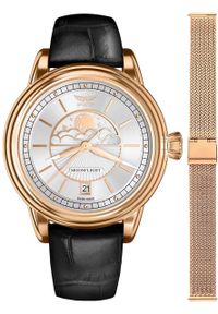 AVIATOR - Zegarek damski Aviator V.1.33.2.251.4BM-SET różowe złoto. Kolor: złoty, wielokolorowy, różowy #1