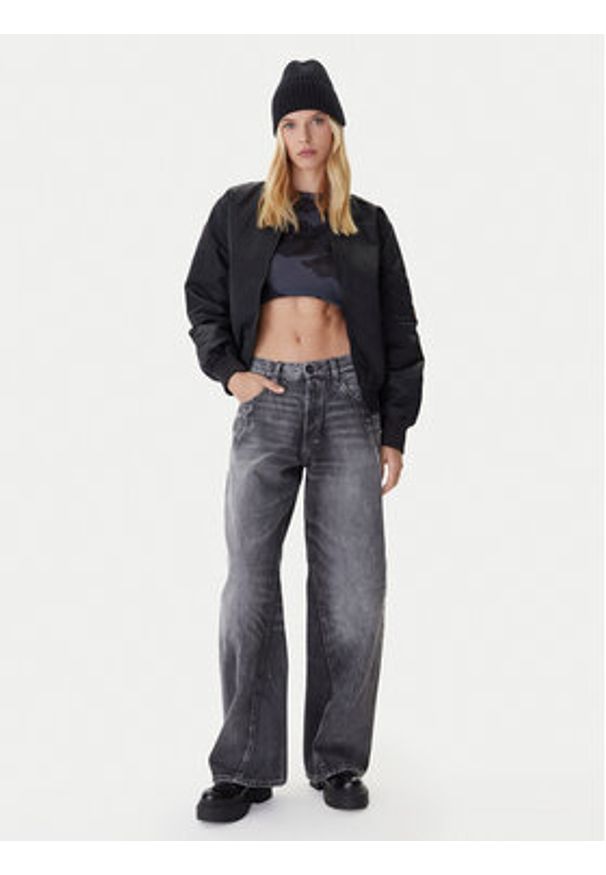 G-Star RAW - G-Star Raw Jeansy Contor 3D D27690-D537 Szary Wide Leg. Kolor: szary