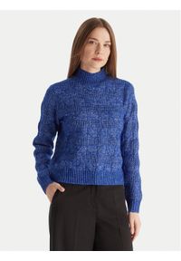Vero Moda Golf Virgo 10331875 Niebieski Regular Fit. Typ kołnierza: golf. Kolor: niebieski. Materiał: syntetyk