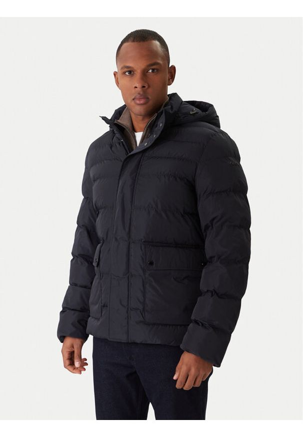 Geox Kurtka zimowa Leitan M5628C T3266 F1624 Granatowy Regular Fit. Kolor: niebieski. Materiał: syntetyk. Sezon: zima