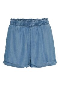 Vero Moda Szorty materiałowe Harper 10283731 Niebieski Regular Fit. Kolor: niebieski. Materiał: lyocell