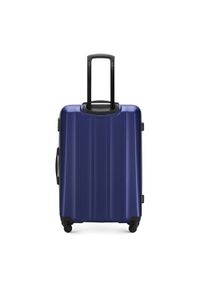Wittchen - Duża walizka z polikarbonu fakturowana niebieska. Kolor: niebieski. Materiał: guma. Styl: klasyczny #9