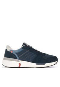 Rieker Revolution Lifestyle Sneakersy U1401-14 Granatowy. Kolor: niebieski. Materiał: zamsz, skóra #1
