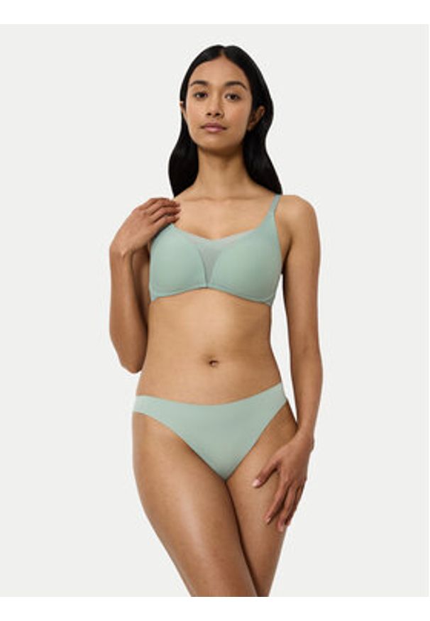 Triumph Biustonosz bezfiszbinowy Shape Smart 10209594 Zielony. Kolor: zielony. Materiał: syntetyk