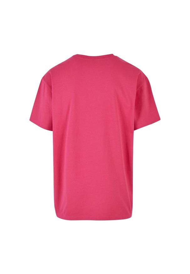 BUILD YOUR BRAND - Ponadwymiarowa Koszulka Dla Dorosłych Unisex Heavyweight. Kolor: różowy