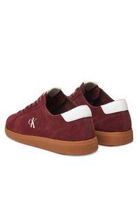 Calvin Klein Jeans Sneakersy Low Profile Cupsole Su YM0YM01321 Bordowy. Kolor: czerwony. Materiał: zamsz, skóra #3