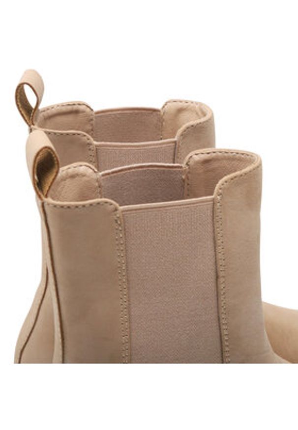 Jenny Fairy Sztyblety WS5902-02 Beżowy. Kolor: beżowy. Materiał: skóra