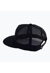 Czapka z daszkiem męska Hurley Icon Solid Flat Trucker. Kolor: czarny