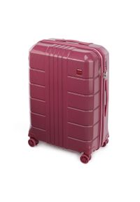 Wittchen - Zestaw walizek z polikarbonu żłobionych. Kolor: czerwony. Materiał: guma, poliester #4