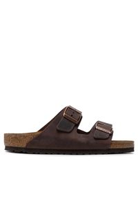 Birkenstock Klapki Arizona Bs 0052531 Brązowy. Kolor: brązowy. Materiał: skóra, nubuk