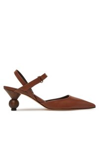 Sandały Weekend Max Mara. Kolor: brązowy