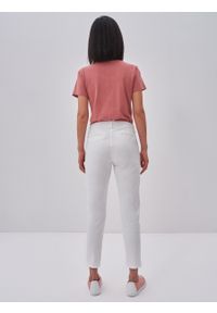 Big-Star - Spodnie chinosy damskie slim Riana 101. Kolor: biały. Materiał: materiał, bawełna. Styl: klasyczny #6