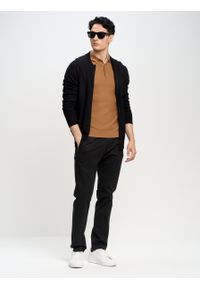 Big-Star - Spodnie chinosy męskie czarne Erhat 907. Kolor: czarny. Materiał: bawełna, tkanina. Długość: długie. Styl: elegancki #5