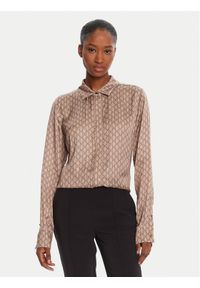 Marciano Guess Koszula 5GGH32 7298A Brązowy Regular Fit. Kolor: brązowy. Materiał: wiskoza
