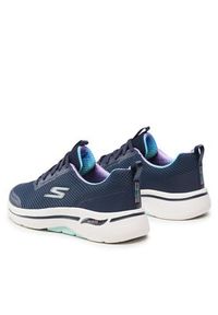 skechers - Skechers Sneakersy Go Walk Arch Fit 124868/NVTQ Granatowy. Kolor: niebieski. Materiał: materiał #3