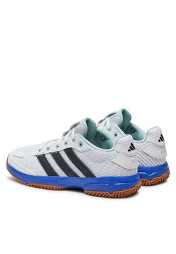 Adidas - adidas Buty halowe Stabil Jr IE1087 Biały. Kolor: biały. Materiał: mesh, materiał