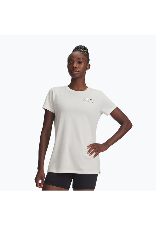 Koszulka Under Armour Project Rock Q4 2. Kolor: biały. Sport: fitness