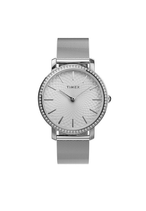 Timex Zegarek City TW2V52400 Srebrny. Kolor: srebrny