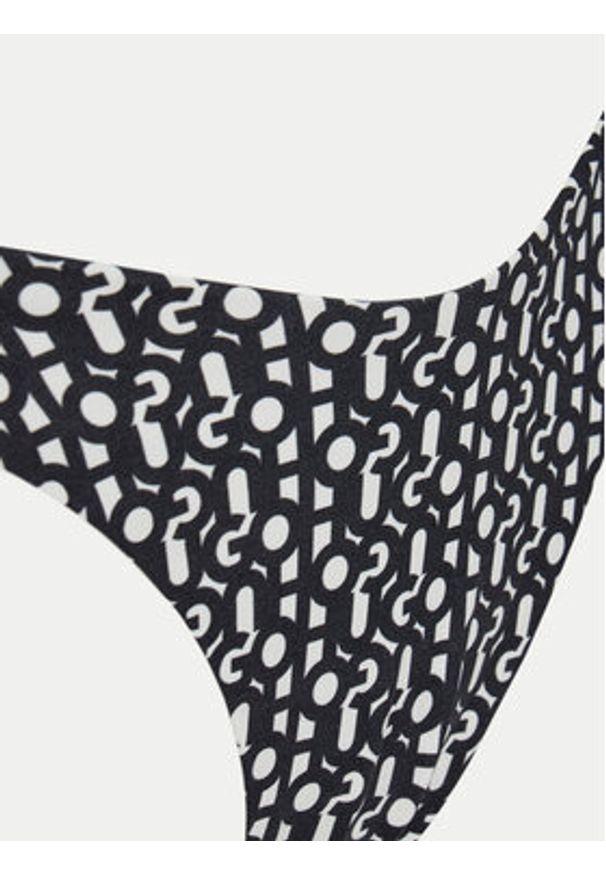 Hugo - HUGO Dół od bikini Monogram 50534946 Czarny. Kolor: czarny. Materiał: syntetyk