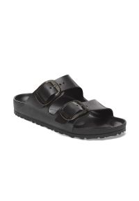 Klapki damskie Birkenstock Arizona. Kolor: czarny. Materiał: syntetyk, materiał. Sezon: lato. Sport: turystyka piesza