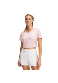 Damski top treningowy Under Armour Tech™ Twist. Kolor: biały, różowy, wielokolorowy. Materiał: materiał. Sport: fitness #1