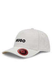 Hugo - Czapka z daszkiem HUGO. Kolor: biały