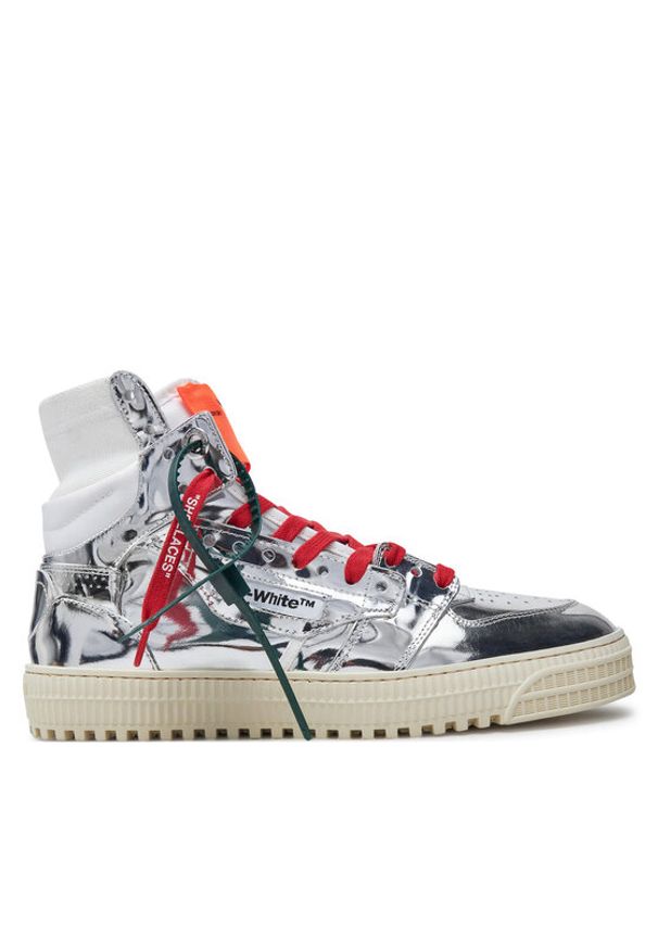 OFF-WHITE - Off-White Sneakersy OMIA065F22LEA0067272 Srebrny. Kolor: srebrny. Materiał: skóra