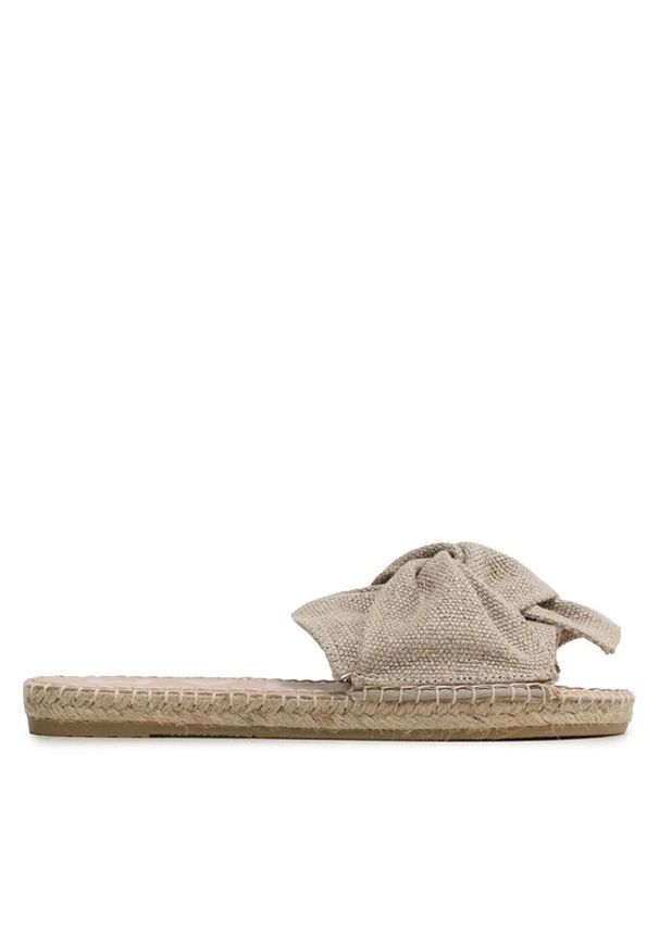 Manebi Espadryle Oragnic Hemp Sandals With Knnot O 7.1 JK Beżowy. Kolor: beżowy. Materiał: materiał