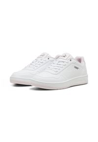 Puma - Sneakersy Court Classy PUMA White Whisp Of Pink Silver Gray. Kolor: szary, biały, wielokolorowy, różowy. Sport: turystyka piesza