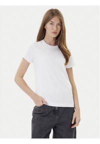 Pinko - PINKO T-Shirt Bussolotto 100355 A2RD Biały Regular Fit. Kolor: biały. Materiał: bawełna