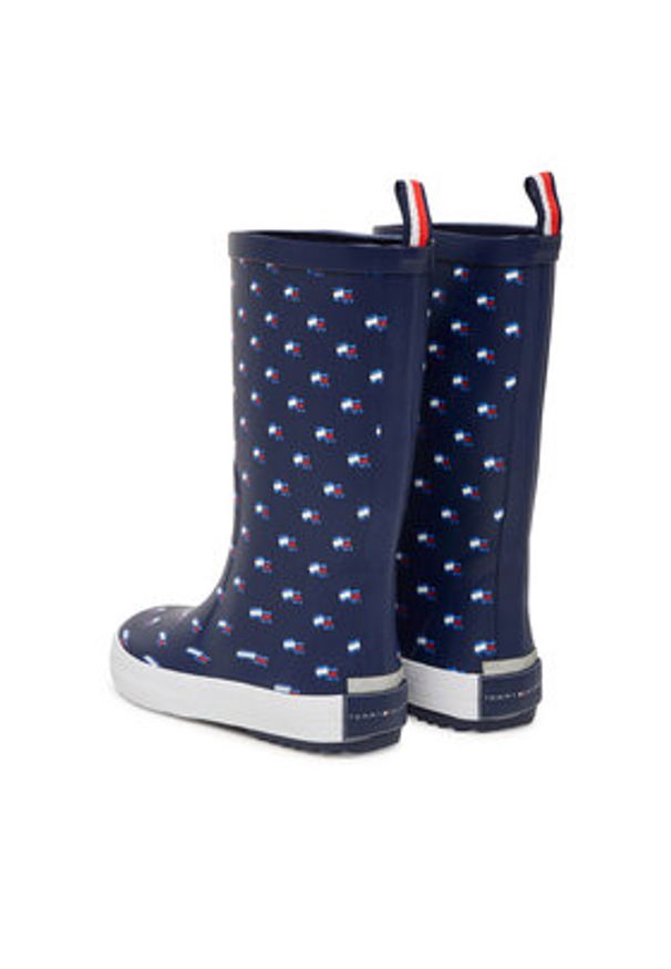 TOMMY HILFIGER - Tommy Hilfiger Kalosze Rain Boot T3XC-33922-1846 S Granatowy. Kolor: niebieski. Materiał: syntetyk