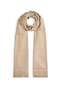 TOMMY HILFIGER - Tommy Hilfiger Szal Monogram AW0AW17789 Beżowy. Kolor: beżowy. Materiał: materiał
