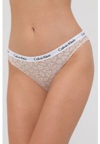 Calvin Klein Underwear Figi kolor beżowy. Kolor: beżowy #1