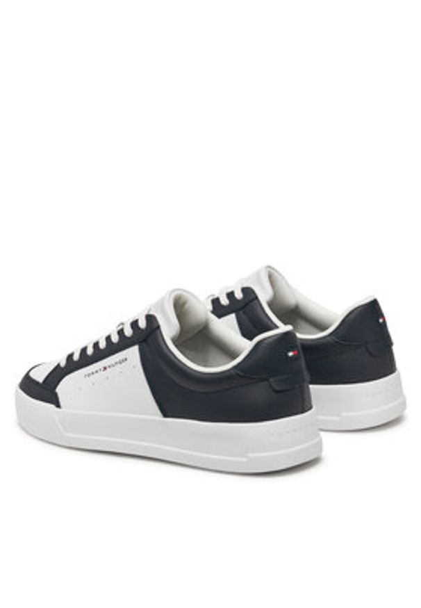 TOMMY HILFIGER - Tommy Hilfiger Sneakersy Th Court Mix Lth FM0FM05489 Kolorowy. Materiał: skóra. Wzór: kolorowy