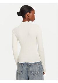 Hugo - HUGO Sweter Sarmie_B 50522578 Écru Slim Fit. Materiał: syntetyk #3