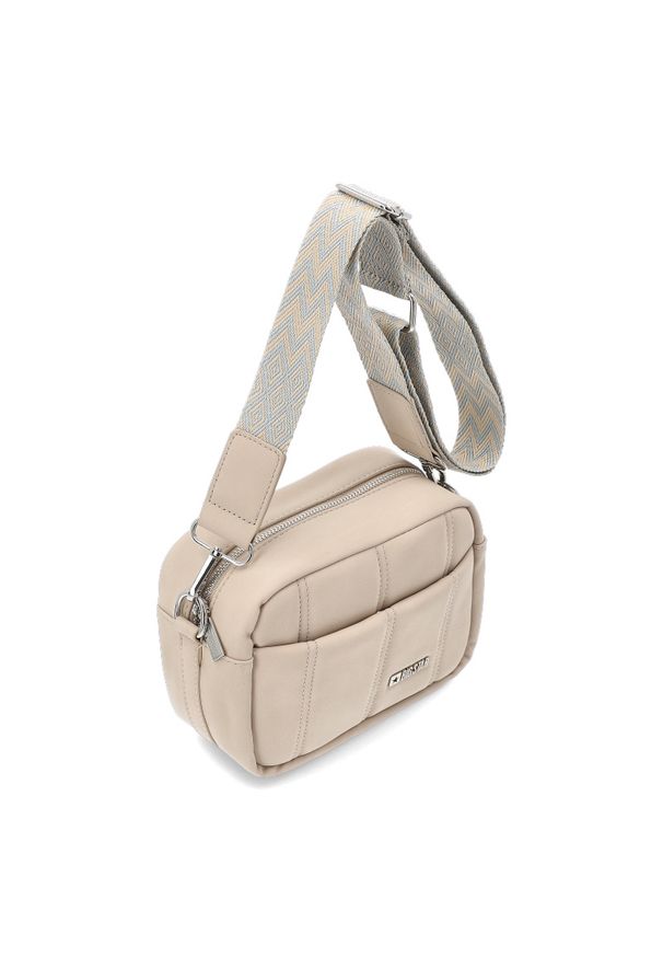 Big-Star - Beżowa Mała Damska Torebka Big Star. Kolor: beżowy. Styl: casual. Rodzaj torebki: na ramię