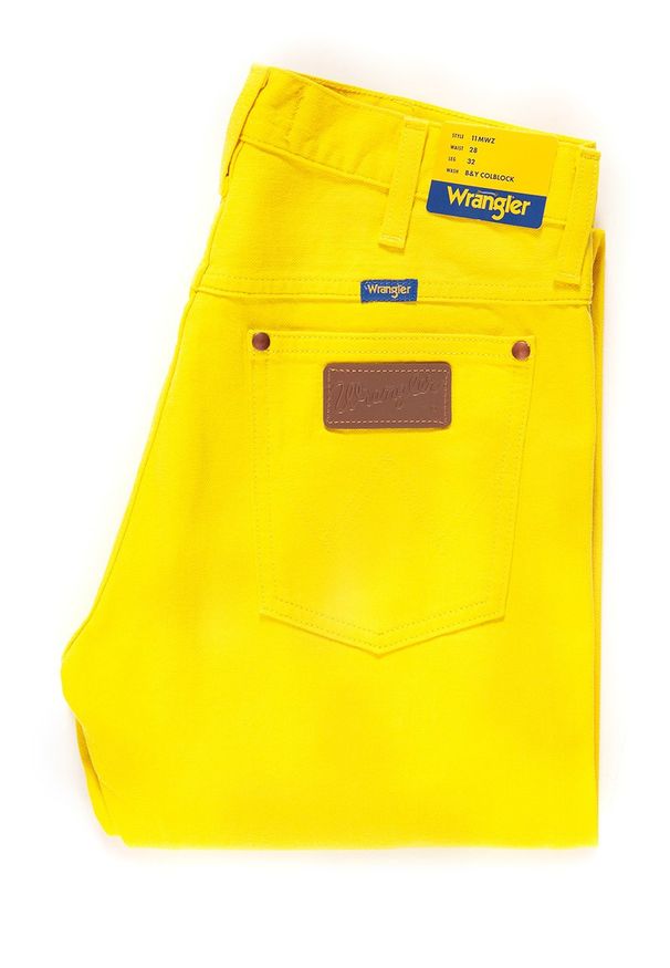 Wrangler - WRANGLER 11MWZ B&Y COLBLOCK W1MZUT303 112127713. Wzór: aplikacja
