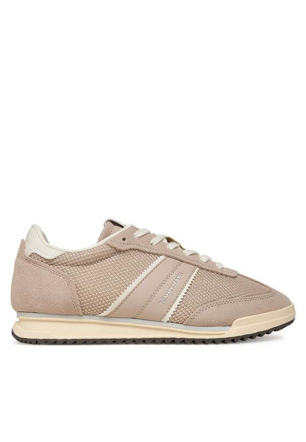 Tommy Jeans Sneakersy Tjw Low Profile Runner EN0EN02862 Écru. Materiał: materiał