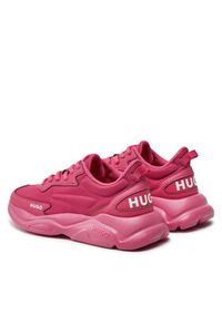 Hugo Sneakersy Leon Runn 50512717 Różowy. Kolor: różowy. Materiał: materiał #6