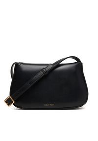 Calvin Klein Torebka Ck Flap Camera Bag LV04F3421G Czarny. Kolor: czarny. Materiał: skórzane #5