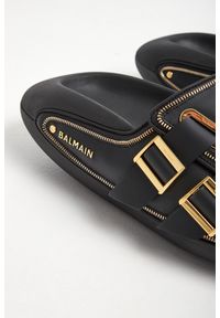 Balmain - Klapki męskie skórzane BALMAIN. Materiał: skóra #3