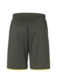 UHLSPORT - Szorty Uhlsport Club. Kolor: zielony, wielokolorowy, żółty. Materiał: poliester. Sport: fitness, piłka nożna
