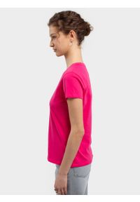 Big-Star - Koszulka damska bawełniana z nadrukiem różowa Benea 602. Okazja: na co dzień. Kolor: różowy. Materiał: bawełna. Wzór: nadruk. Styl: klasyczny, casual, elegancki #6