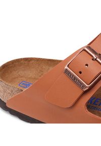 Birkenstock Klapki Arizona Bs 1019119 Brązowy. Kolor: brązowy. Materiał: skóra