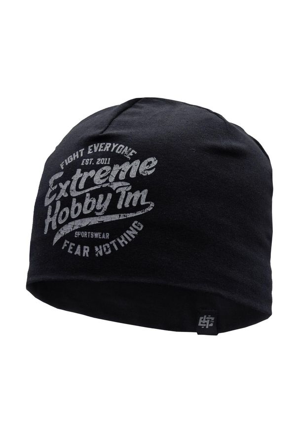 Czapka zimowa męska beanie EXTREME HOBBY WHEEL. Kolor: czarny. Materiał: elastan, bawełna. Sezon: zima. Styl: casual