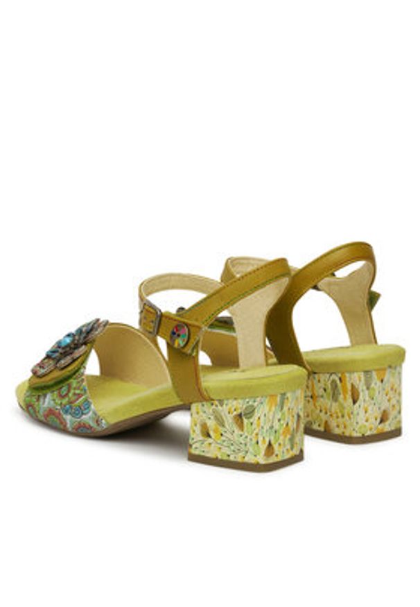 Laura Vita Sandały Hucbio 42 Khaki. Kolor: brązowy. Materiał: skóra