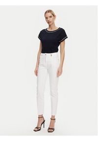 Luisa Spagnoli Jeansy Additivo 541781 Biały Slim Fit. Kolor: biały #5