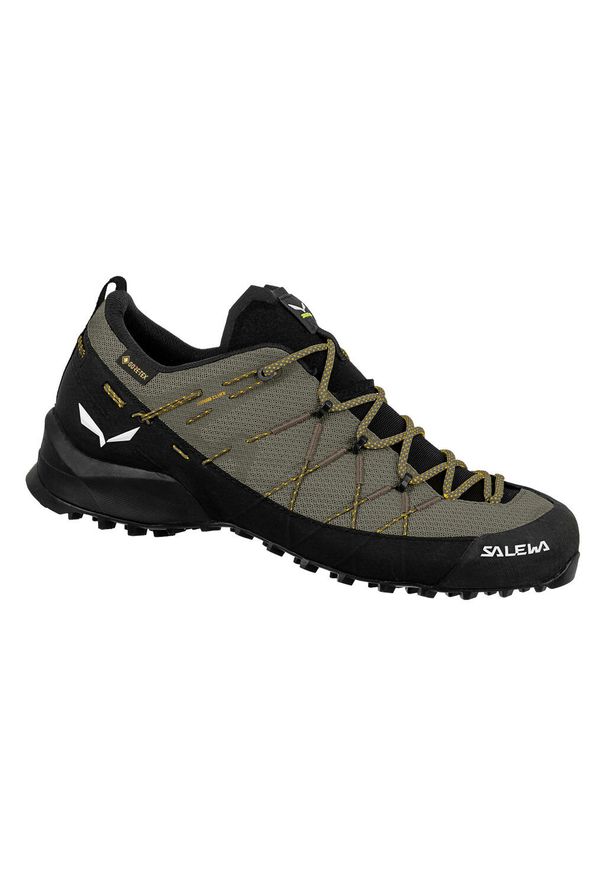 Buty Podejściowe Męskie Salewa Wildfire 2 Gtx. Kolor: brązowy, czarny, wielokolorowy. Materiał: syntetyk, materiał