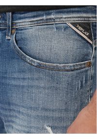 Replay Szorty jeansowe MA981Q.000.141 656 Niebieski Slim Fit. Kolor: niebieski. Materiał: bawełna