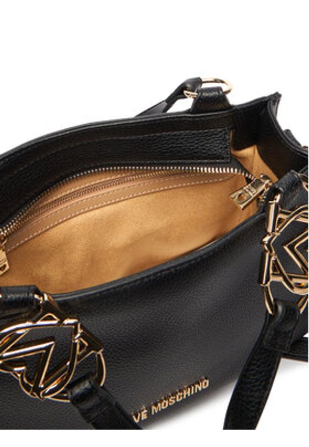 Love Moschino - LOVE MOSCHINO Torebka JC4006PP1OLB0000 Czarny. Kolor: czarny. Materiał: skórzane